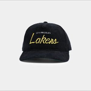 NWT Los Angeles Lakers "Black Cord" Old Golfer Snapback